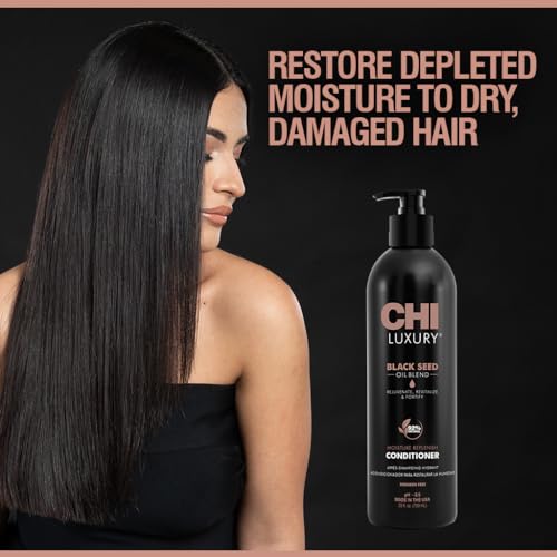 CHI Luxury Black Seed Oil Moisture Replenish Conditioner 25 Fl Oz - Nourishing Hair Care