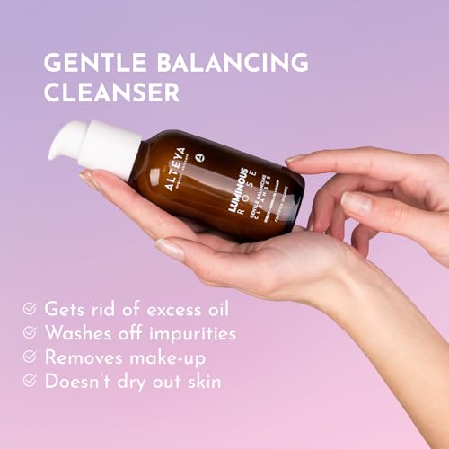 Alteya Organics Rose Gentle Balancing Facial Cleanser 4oz - Organic & Hydrating