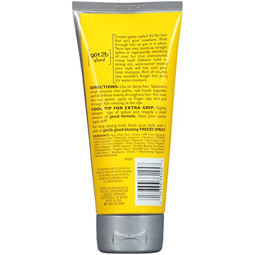 Got2b Glued Styling Spiking Hair Gel, 6 oz (Count of 3)