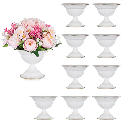Sziqiqi White 5.1in Wedding Centerpiece Vase Set of 10 - Modern Flower Arrangements