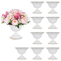 Sziqiqi White 5.1in Wedding Centerpiece Vase Set of 10 - Modern Flower Arrangements