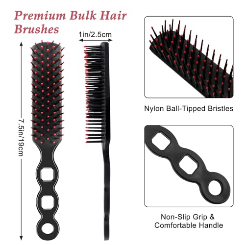 120 Packs Disposable Hair Brushes Bulk for Homeless Supplies & Charity Donation - Individually Wrapped Travel Hairbrushes