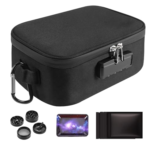 Water-Resistant Black Storage Carrier Bag with Lock & Accessories