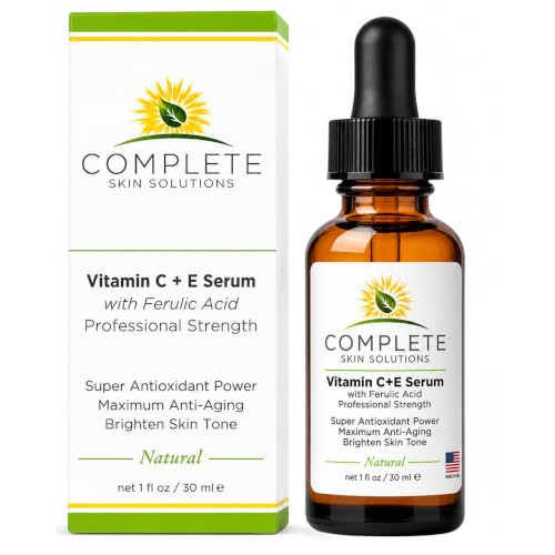 Vitamin C E Serum with Ferulic Acid - Anti-Aging Skin Care, 1 oz