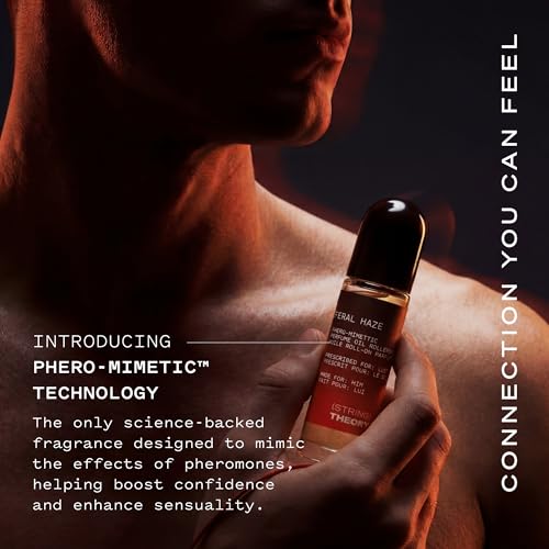 Men's Pheromone Cologne Oil - Spicy Woody Fragrance, Long-Lasting, Roll-On