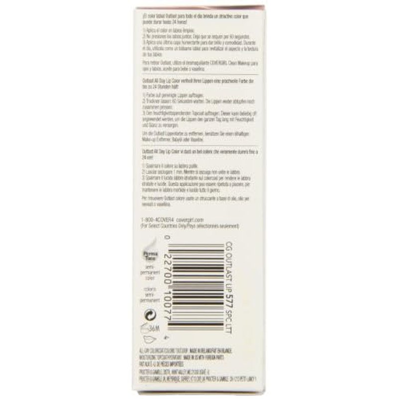 CoverGirl Outlast All Day Two Step Lipcolor, Spiced Latte 577, 0.13 Ounce