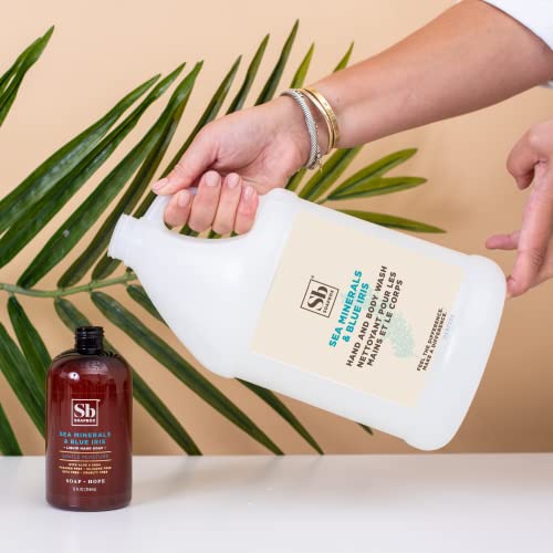 Soapbox Hand & Body Wash - Sea Minerals & Blue Iris 1 Gallon Refill Bulk