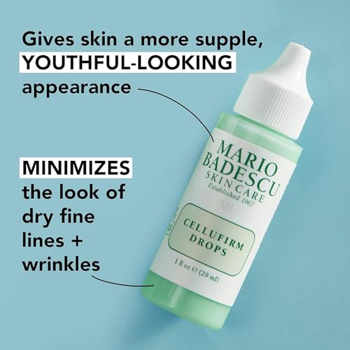 Mario Badescu Cellufirm Anti Aging Duo - Cellufirm Drops & Moisturizer - Protein-Enriched Skin Care Set with Collagen and Peptides for Firm, Hydrated & Youthful-Looking Skin