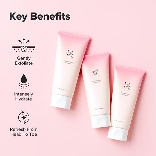 Apricot Blossom Peeling Gel 3.38 Fl Oz Pack of 2 - Gentle Exfoliating Face & Body Scrub