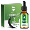 Beard Growth Oil & Balm Kit - Citrus Serenity with 5% Biotin & Natural Oils