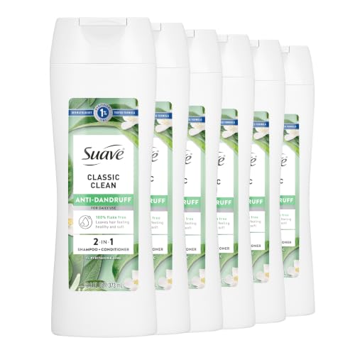 Anti-Dandruff 2-in-1 Shampoo & Conditioner for Flake-Free Hair - 6 Count