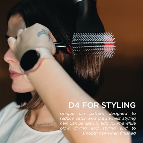Denman Styler 5 Row Hair Brush Black/Red - Detangling Curl & Style Tool