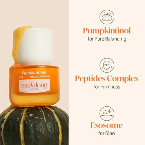 SAEKDONG Pumkintinol Pore Balancing Serum with Retinol & Hydrating Ceramide - 1 fl oz