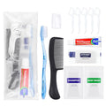 Bulk 25 Hygiene Kits for Homeless - Travel Toiletry Sets with Soap, Toothbrush, Toothpaste & More