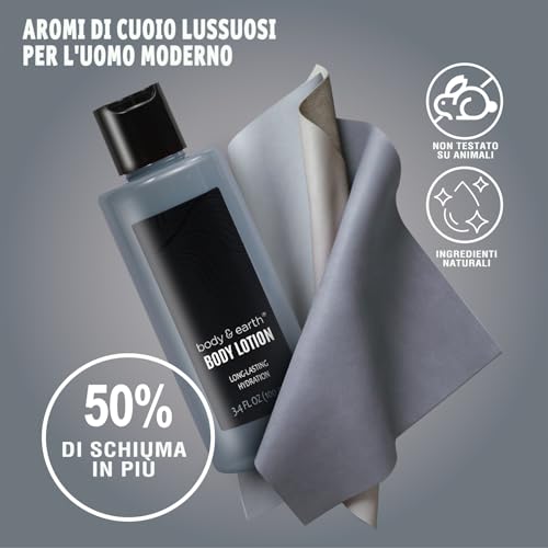 Body & Earth Leather Gifts for Men Spa Bath Sets - Leathers Variation