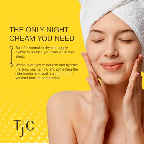 The Jojoba Company Overnight Multi-Biotic Moisture Cream with Snow Mushroom & ProRenew Complex ? Hydrating Night Cream for Dry, Sensitive Skin ? Nourishing, Lightweight