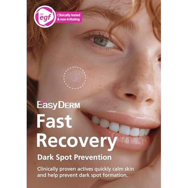 Easyderm Real Calming Patch Microdart Pimple Patches, Clear Nano Micropoint | Niacinamide, Hyaluronic Acid, EGF Acne Dark Spot Care, K-beauty | 12 Counts