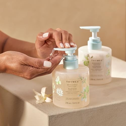 Nourishing Hand Wash - Bergamot Nectar Liquid Hand Soap for Bathroom & Kitchen - 9.4 fl oz