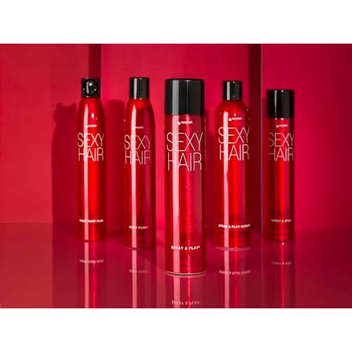 SexyHair Big Spray & Play Harder Firm Volumizing Hairspray | All Day Hold and Shine | Up to 72 Hour Humidity Resistance