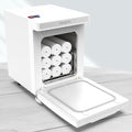 TASALON 5L Hot Towel Warmer Cabinet Medium White Aluminum Interior