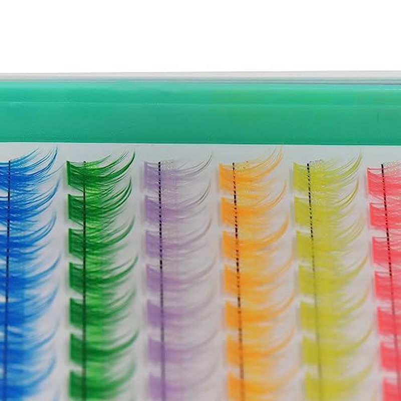 Bodermincer XXXL Tray 204pcs 9 Colors Mixed/Black Mixed Length Lash Clusters Lash Extensions 10+12mm MIX/12-14mm MIX/14+16mm MIX Wispy Lashes (12+14mm MIX)