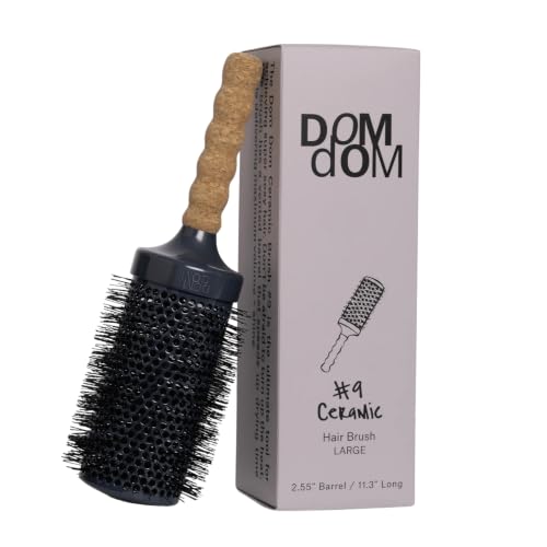 Dom Dom Ceramic Round Hair Brush - Large 2.55-Inch Vented Blowout Brush