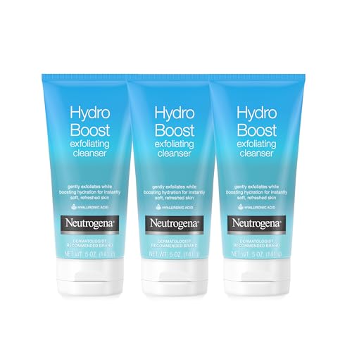 Neutrogena Hydro Boost Exfoliating Facial Cleanser - 5 Oz Pack of 3 - Signature Scent