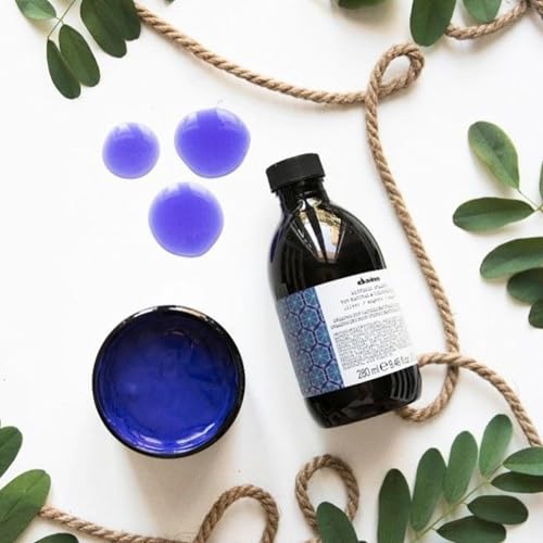 Davines Alchemic Conditioner Silver, Color Depositing Purple Cream for Platinum & Cool Blonde Hair - Neutralizes Yellow & Hydrates with Jojoba Oil, 8.45 Fl Oz