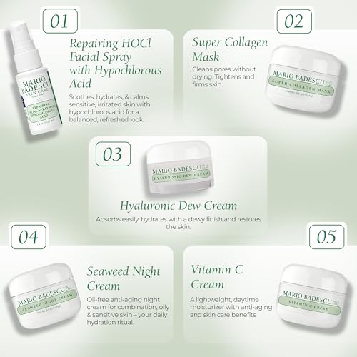 Mario Badescu 10-Piece Skincare Set with Brightening & Anti-Aging Products
