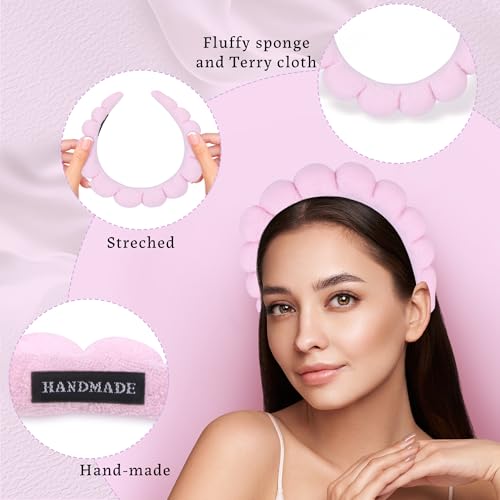 10 Pcs Terry Cloth Spa Headbands for Women Makeup & Skincare - Bulk Set