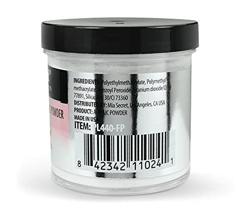Frosted Pink Acrylic Powder for Nail Art - 4 Ounce