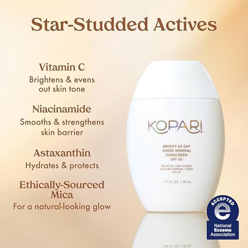 Mineral Sunscreen SPF 50 with Vitamin C & Niacinamide - Sheer Finish, 1.7 oz, No Color, Reef-Safe