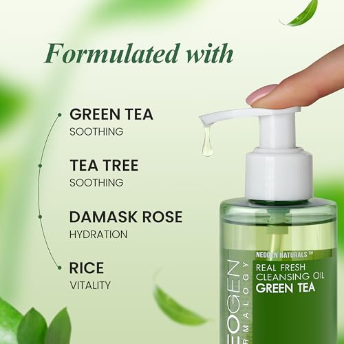 Green Tea Oil Real Fresh Foam Cleanser for Sensitive Skin - Hydrating & Calming