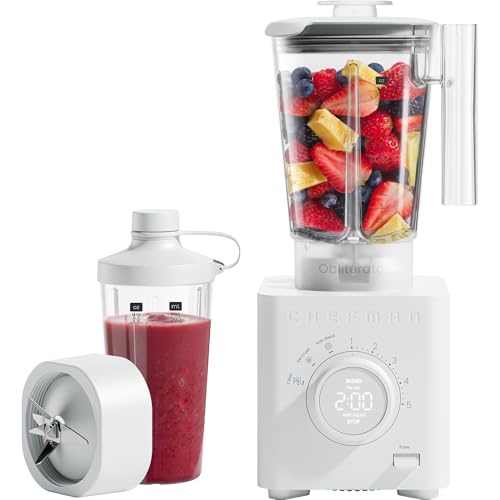 Countertop Blender with 48 oz Jar & Travel Cup - High Power Ice Crush 1380W