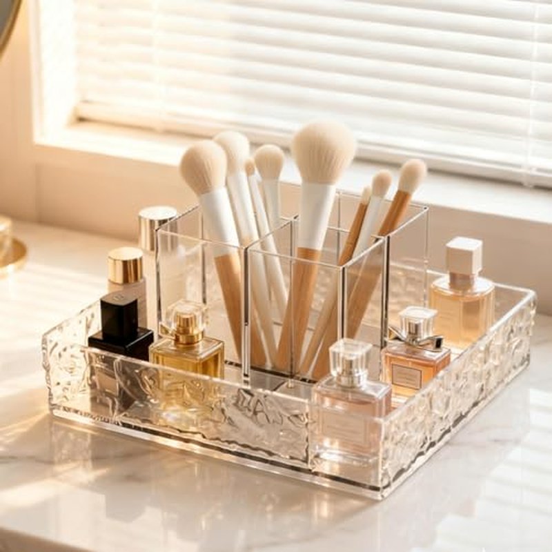 360¡Æ Rotating Makeup Organizer, Lazy Susan Countertop & Bathroom Vanity Organizer, Skincare Perfume Lipstick Organizer for Sink, Dresser, Cabinet Storage