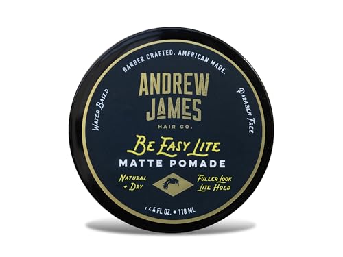 Matte Pomade for Men & Women - Medium Hold Hair Styling Wax 2.75oz