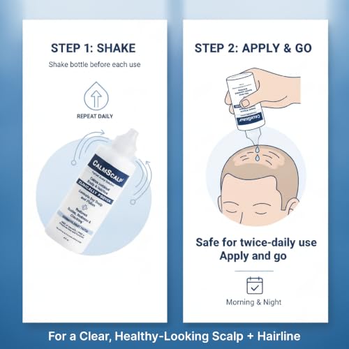 Leave-In Scalp Serum with White Vinegar 4 oz - CalmScalp Pack of 2