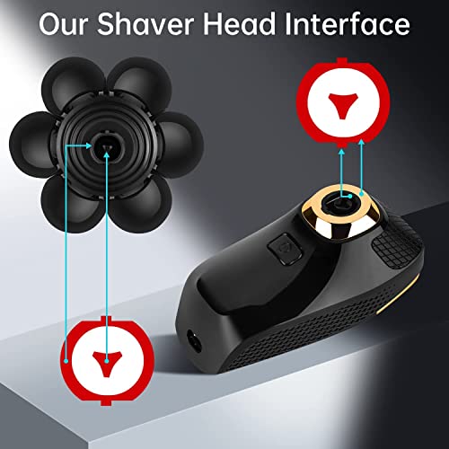 7 Blade Replacement Heads for Electric Shavers - Black 7D Variant