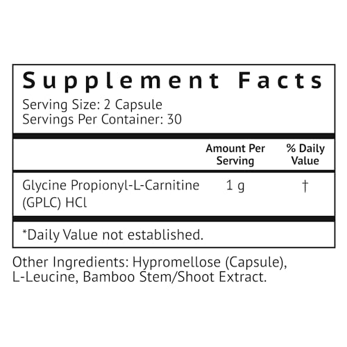 Glycine Propionyl-L-Carnitine - Blood Circulation & Heart Health Support - 60 Capsules