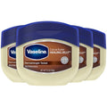 Vaseline Cocoa Butter Healing Jelly 4-Pack - Skin Protectant for Sensitive, Dry Skin
