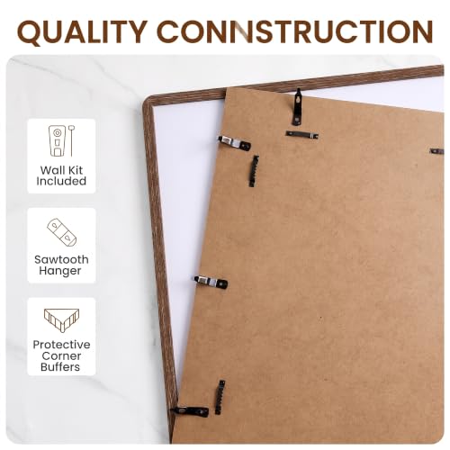 Oak Wood 27x40 Picture Frame - Nursery Decor, Natural Finish, Wall & Table Display - Variation of THIS listing