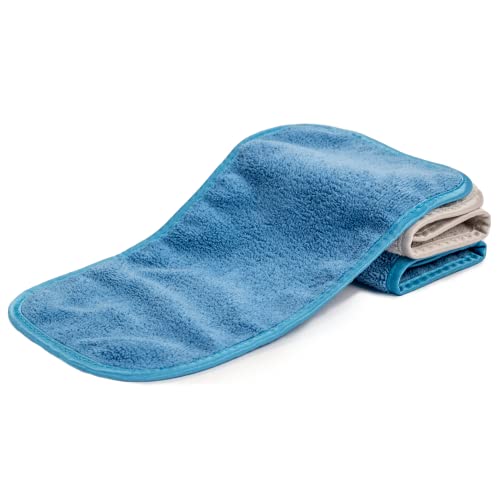 S&T INC. Always Off Reusable Makeup Remover cloths, 6¡± X 12¡±, Solid and Print, 3 Pack