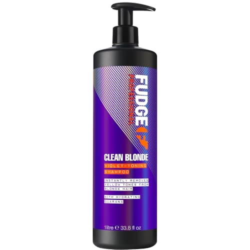 Fudge Clean Blonde Violet Toning Shampoo 1000ml Sulfate-Free Blonde Hair Care