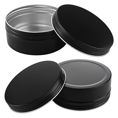 24 Pack Aluminum Tin Cans with Screw Top Lids - 8 oz Food & Cosmetic Storage