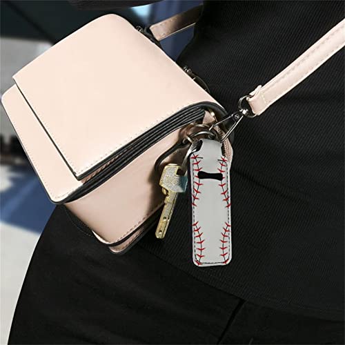 Chapsticks Holder for Women Girl, Portable Lip Balm Gloss Holder Lippy Clip Chapstick Keychain
