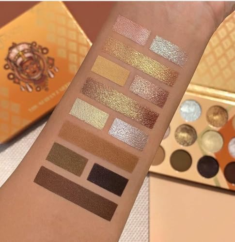 Nubian Earth Eyeshadow Palette with Shimmer Brown & Tan Shades