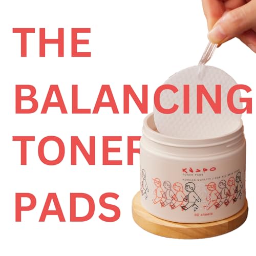 KNSPO Toner Pads - Pre-Soaked Toner Pads with Korean Skincare - Balancing Face Toner - Hydrating Toner Pads for All Skin Types - 60 pc