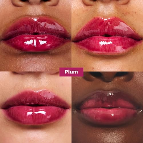 Clarins Water Lip Stain, 04 Violet Water and Lip Oil, 10 Plum Bundle | Buildable, Matte Finish Lip Stain | Sheer, High Shine Finish Lip Oil