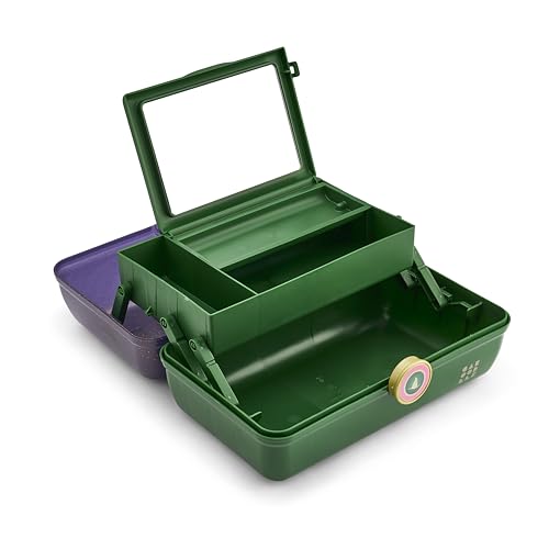 Caboodles Women's On-The-Go Girl, Wicked Elphaba-Purple Sparkle Over Green