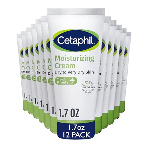 Cetaphil Moisturizing Cream 0.08oz Pack of 12 for Dry Sensitive Skin